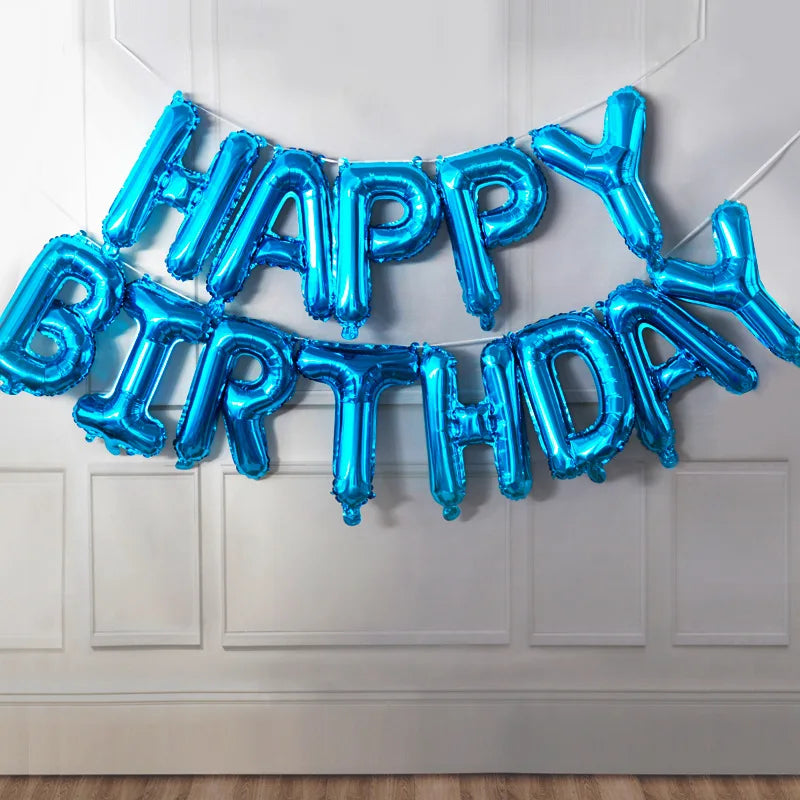 Blue Foil Balloon Set – Boy's Baby Shower & Birthday Decor