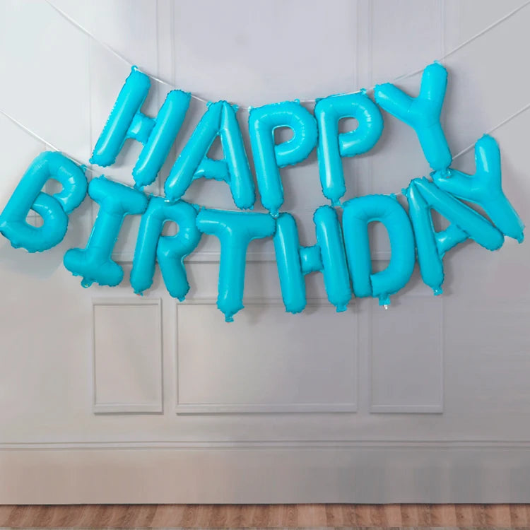 Blue Foil Balloon Set – Boy's Baby Shower & Birthday Decor